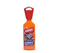 Acrilex 35 ml acripuff heatpuff Pintura de Tela, Color Negro