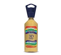 Acrilex 35 ml Dimensional Pintura Reliev metálico, Oro