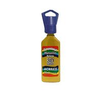 Acrilex Dimensional RELIEV Paint METALLIC-35ML, Metal, Dorado, 35 ml (Paquete de 1), 35