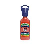 Acrilex Dimensional RELIEV Paint METALLIC-35ML, Metal, Rojo