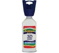 Acrilex Dimensional RELIEV - Pintura Brillante, 35 ml, Color Blanco