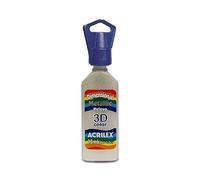 Acrilex Dimensional RELIEV - Pintura metálica, 35 ml, Color Blanco metálico