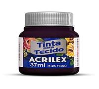 Acrilex Pintura Textil al Agua Berenjena 37ml Ref. 996