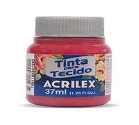 Acrilex Pintura Textil al Agua Rojo Carmin 37 ml Ref. 509
