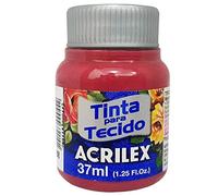 Acrilex Pintura Textil al Agua Rojo Quemado 37 ml Ref. 588