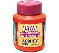 ACRILEX PVA Tinta FOSCA ARTESANATO 100 ML (507 Rojo Fuego)