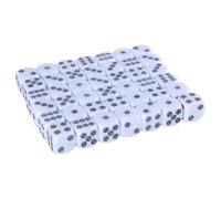 Acrílico 16 mm Dices Set White Six Sided Cubes Con Puntos Juegos Square Block Niños Matemáticas Educación Juguete Acrílico Set Redondo Esquina Gaming