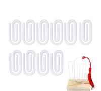 Acrílico Clip para Papel - Paquete de 10 piezas de abrazaderas DIY para soportes de sublimación, Clips Gigantes para Documentos, para Libros, Diario, Oficina, Planner, Alimentos, Documentos, Archivos