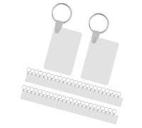 Acrílico de doble cara de transferencia de calor tablero de repuesto rectangular de sublimación llavero en blanco para suministros de manualidades llavero acrílico en blanco llaveros en blanco