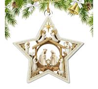 Acrílico del árbol de Navidad - Acganchable Santa 2D | Decoración De Escenario De Natividad Acrílico Para Navidad,para Ventana Puerta Pared Sala Dormitorio Balcón Jardín