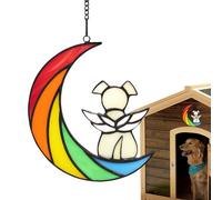Acrílico Dog Memorial - Regalo de recuerdo manchado para la pérdida de mascotas | Simpatía adorno para recuerdo para amantes de los perros, tributo decorativo para el hogar, dueños de mascotas de duel
