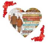 Acrílico En Forma De Corazón - Juego De, El Día Que Te Conocí, Romántico para Adultos, De Larga Duración | Producto De Calidad, Adorable Rompecabeza DIY para San Valentín,