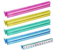 Acrílico Mahjong Pushers - Estantería de soporte para azulejos, historias de juego transparente | titulares de dominó doble uso, azulejos transparentes duraderos, juegos de empuje para juegos en casa