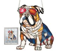 : acrílico para Colgar en la Ventana delperro, Panel Decorativo atrapasoles paraperros Estilo Manchado, decoración del hogar para Ventanas, Mascota Colgante