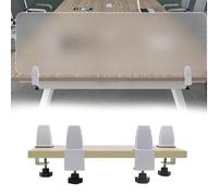 Acrílico para escritorios independiente, partición insonorizada, mate, divisor de oficina, tablero con abrazadera para aulas y espacios de trabajo en casa (80 x 30 cm)