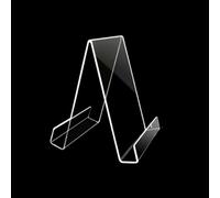 Acrílico transparente para soporte de libros para lectura y exhibición, material con películas protectoras para limpiar y estable para soporte de libros