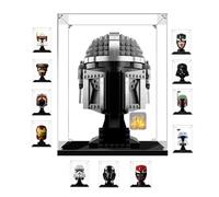 Acrílico Vitrina 20X20X25 para Lego Casco,3mm Transparente Caja de Exhibición para 75277 75276 75304 76165 76187 40478 21303