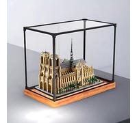 Acrílico-vitrina para lego 21061 modelo Notre Dame de Paris, staubdichte, transparente Sammlungsvitrine (nur Displaybox) (modelo Backspray) (A)