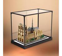 Acrílico-vitrina para lego 21061 modelo Notre Dame de Paris, staubdichte, transparente Sammlungsvitrine (nur Displaybox) (modelo Backspray) (B)