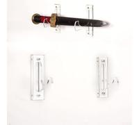 Acrílico WFor All Mount diseñado para mostrar y proteger espadas Chevalier y otras espadas con distancia de gancho ajustable para un mejor ajuste (0295-1)