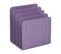 Acrimet Organizador de Archivos de Metal para Escritorio, 4 Secciones, Solución de Gestión de Archivos para la Oficina y el Hogar (Color Morado)