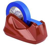 Acrimet Premium Dispensador de Cinta de Escritorio, Jumbo, Portarrollos de Sobremesa, Plástico, Base Antideslizante (Servicio Pesado) (Color Rojo)