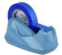 Acrimet Premium Dispensador de Cinta de Escritorio, Jumbo, Portarrollos de Sobremesa, Plástico, Base Antideslizante (Servicio Pesado) (Color Azul Claro)
