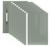 ACROPAQ - 10 x Carpeta fundas plastico A4 - Con bolsillo frontal, Carpeta A4 para un máximo de 70 páginas, Azul pastel - Carpetas plastico A4, Portafolios A4 plastico