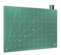 ACROPAQ A2 La tabla de corte - auto-reparable, A2 60 x 45 cm, 5 capas de protección para tus muebles, con cuadrículas en ambos lados y marcas de ángulo - tabla de manualidades, tabla de corte