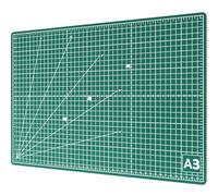ACROPAQ A3 Manta de corte - Auto-cicatrizante, 5 capas de protección para tus muebles, con cuadrículas y marcas de ángulo en ambos lados - Manta de manualidades, manta de corte y manta de pintura