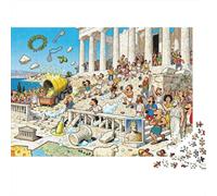 Acropolis Atenas Antigua Anarquía Puzzle De Madera Impermeable DIY Puzzles De 1000 Piezas Regalos para Adultos Desafiante Y Estimulante Rompecabezas Decoración del Hogar