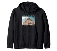 Acrópolis De Atenas Grecia Monumento Histórico Recuerdo Sudadera con Capucha