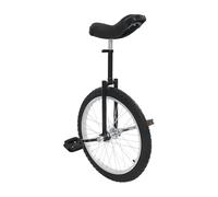 ACROSSPART Monociclo independiente, monociclo de altura regulable para niños con sillín ergonómico para principiantes y profesionales, unisex (negro, 20 pulgadas)