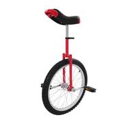 ACROSSPART Monociclo independiente, monociclo de altura regulable para niños con sillín ergonómico para principiantes y profesionales, unisex (rojo, 20 pulgadas)