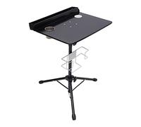 ACROSSPART Tatuaje mesa de trabajo portátil desmontable equipo de estudio de tatuaje ajustable mesa estudio para tatuaje belleza masaje pedicura manicura salón instrumento negro