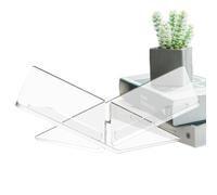 Acrylic Book Stand, Clear Reading Holder, Smooth Multifunctional Display Rack with Wide Base and Angled Support, Perfect for Cook Book, Notebook, Music Scores, Desk, Study, Kitchen