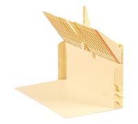 Acrylic Bookends - 20 x 12 x 15 cm Adjustable Bookends, escritorio organizador Bookend, Heavy Duty Acrylic Expandable Bookend, Table Display Decoration, Bookshelf Storage Stand For Study Room, Bedroom