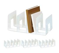 Acrylic Bookends - Clear Scrapbook Paper Storage | Estante De Almacenamiento De Libros | Acrylics Desktop Acrylics Sorter Bookend Adecuado Para Oficina Oficina Organización Archivo Archivo Display
