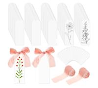 Acrylic Bookmark Blanks | 100 Pieces Book Marker,Transparent Acrylic Book