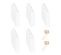 Acrylic Bookmarks Set, Book Lovers Accessories, 100 Pieces Clear Tags with 2 Rolls Ribbon, Studio School Daily Office Supplies, File Desk Home Birthday Party, Craft Presents Decoration Ideas