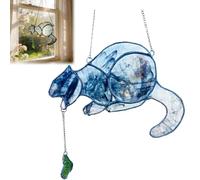 Acrylic Cat Vomit Hanging Ornaments, Adorable Stained Glass Puking Cat Decoration, Handmade Window Hanging Art Ornament, Sweet Unique Gifts for Cats Enthusiasts and Pet Lovers