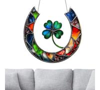 Acrylic Clover Ornament - 7.09 Inches 2D Lućky Decoration | Flat Wall Tree Mount - Novelty Home Yard St Patrick Day Decor Adds Charm and Good Luck To Indoor Outdoor Spaces Wedding, Birthday