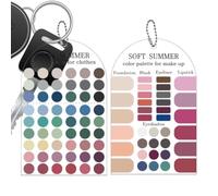 Acrylic Color Analysis Cards Seasonal Matching Guide Set