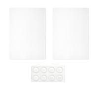 Acrylic Cutting Boards 2PCS Set | Grip - Enhanced Pads for Secure Chopping | Transparent Fruit Vegetable Boards for Kitchen/Camping/Restaurant | 32x22.5cm Large Area,