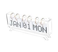 Acrylic Daily Calendar, Standing Desktop Calendar, Monthly Date Display, Weekday Calendar Decor, Unique Desktop Decor, 22,5 x 3 x 7,5 cm, / 8,86 x 1.18 x 2.95 in, Stylish Daily Calendar for Home