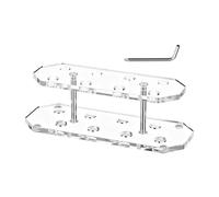 Acrylic Dart Rack - Dart Organizer for Game Enthusiasts Bar Room Office Bedroom | Clear Acrylic Angled with 8 Slot Display, Smooth Edges Compact Storage, Stand for Indoor Sport Accessory Decoration