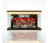 Acrylic Display Box, compatible con Lego 76271 Batm*n: The Animated Series Gotham City Model, Organizer, Clear Box for 76271 (Box Only) (Tri-Color Lightbox B)