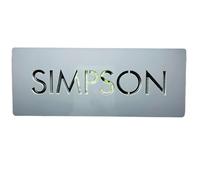 Acrylic Door Plate Customized 3D House Number Letter Family Name For Home Apartment Hotel Restaurant Office Villa Cafe Bar(Grey Silver,25x10cm)