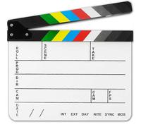 Acrylic Dry Erase Film Director Clapboard Video Scene Movie Clapper Board Slate