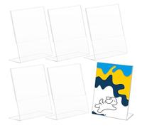 Acrylic Expositor de mesa de plástico A5,Soporte de Sobremesa,Soporte para Cartel,soporte para carteles de acrílico para carteles,expositor de mesa,porta precios,Póster de Menú para Porta Carteles